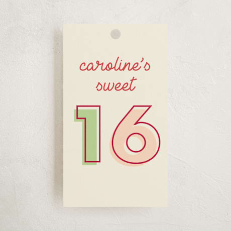 Children's Birthday Party Favor Tags
