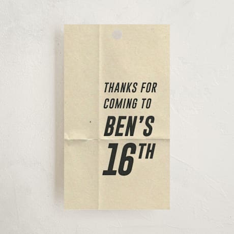 Children's Birthday Party Favor Tags