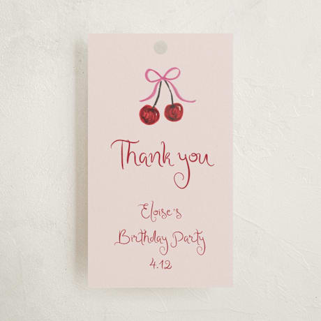 Children's Birthday Party Favor Tags