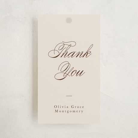 Debutante Party Favor Tags