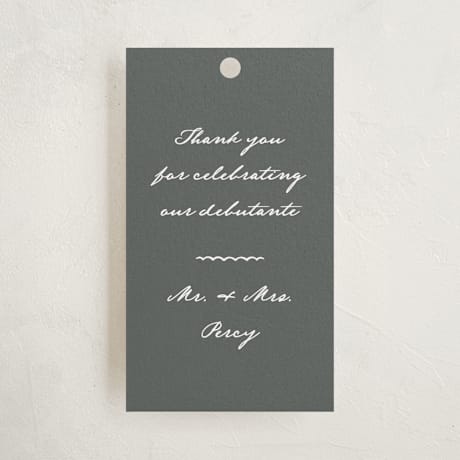 Debutante Party Favor Tags