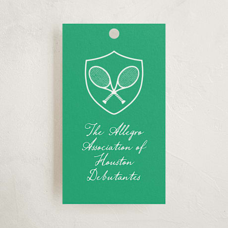 Debutante Party Favor Tags