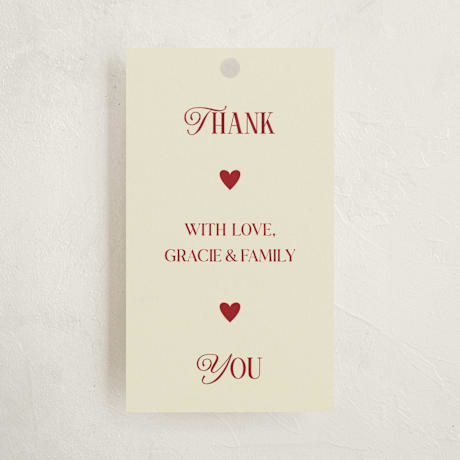 Debutante Party Favor Tags