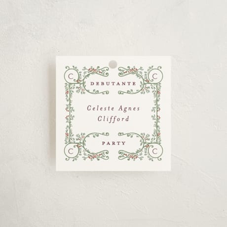 Debutante Party Favor Tags