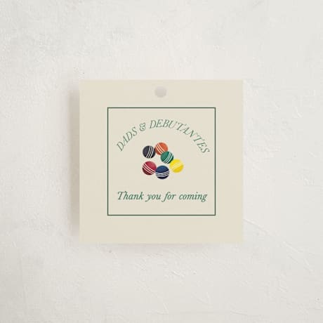 Debutante Party Favor Tags