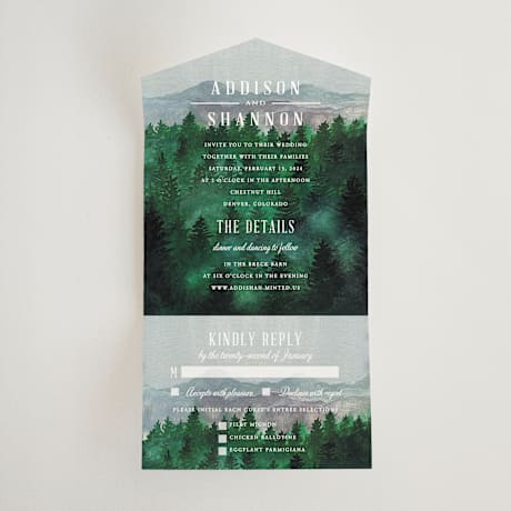 All-in-One Wedding Invitations