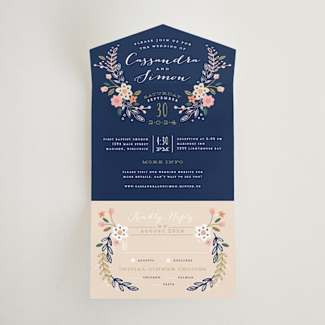 All-in-One Wedding Invitations