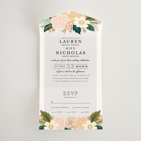 All-in-One Wedding Invitations