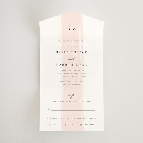 All-in-One Wedding Invitations