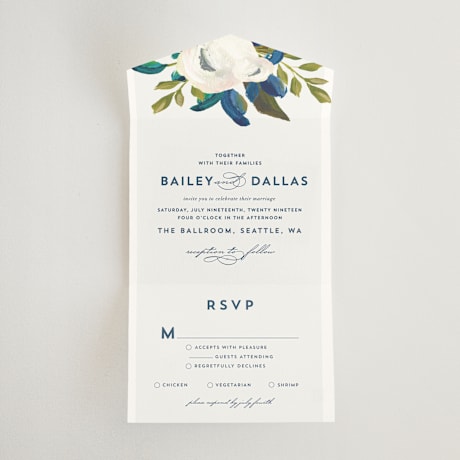 All-in-One Wedding Invitations