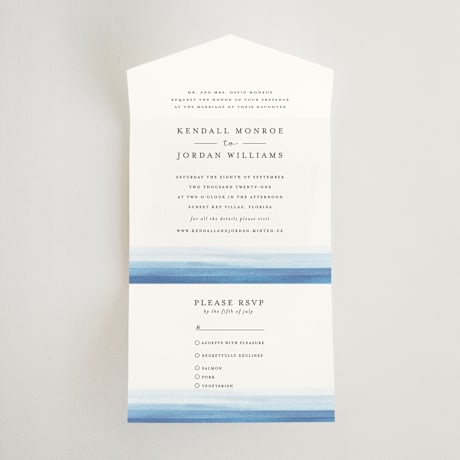 All-in-One Wedding Invitations