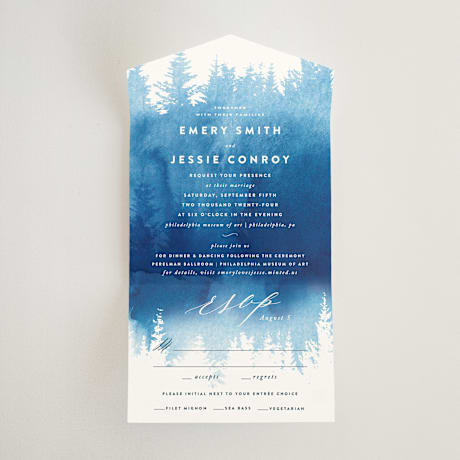 All-in-One Wedding Invitations