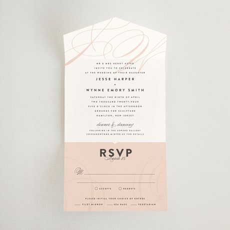 All-in-One Wedding Invitations