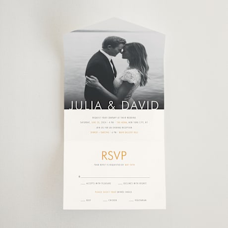All-in-One Wedding Invitations