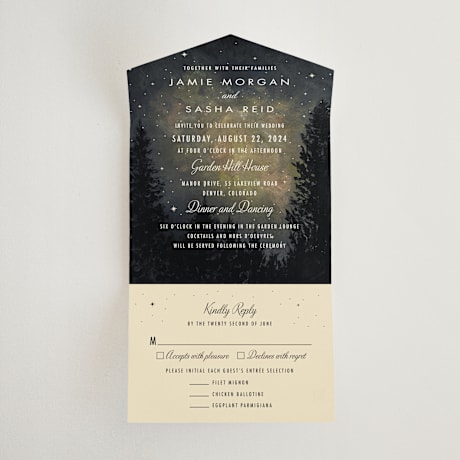 All-in-One Wedding Invitations