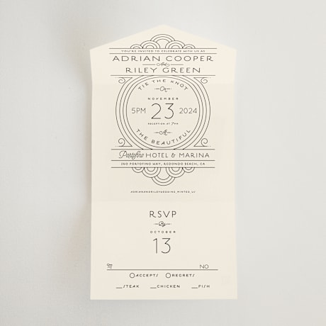 All-in-One Wedding Invitations