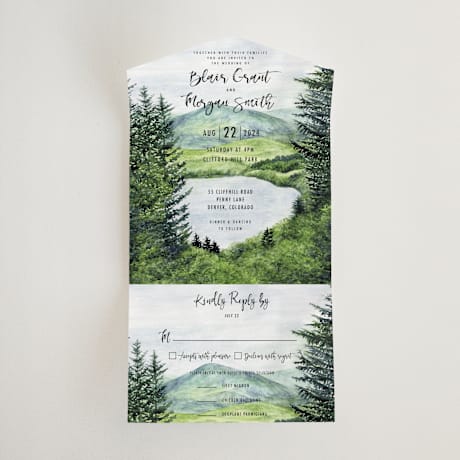 All-in-One Wedding Invitations