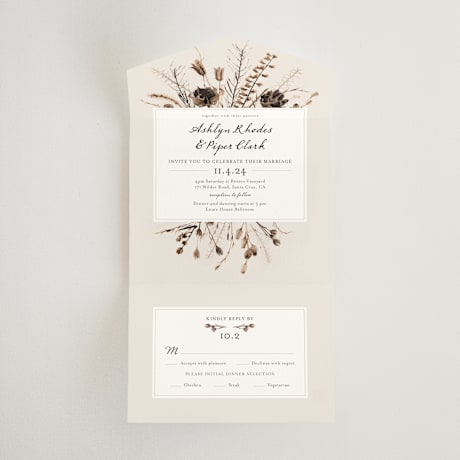 All-in-One Wedding Invitations