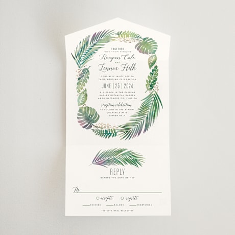 All-in-One Wedding Invitations