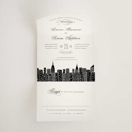 All-in-One Wedding Invitations