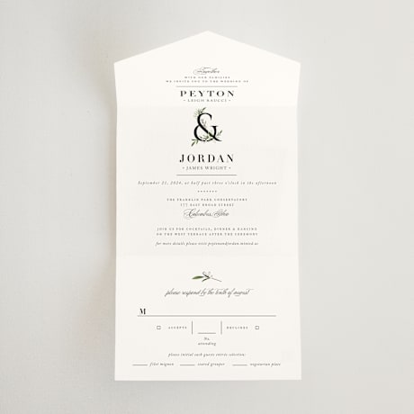 All-in-One Wedding Invitations