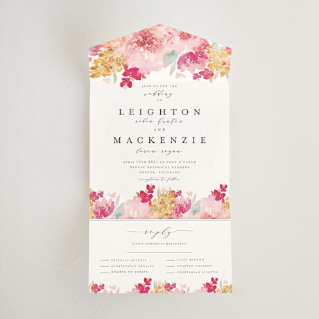 All-in-One Wedding Invitations
