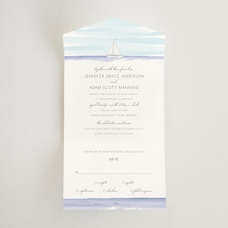 All-in-One Wedding Invitations
