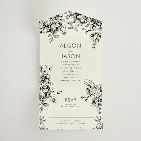 All-in-One Wedding Invitations