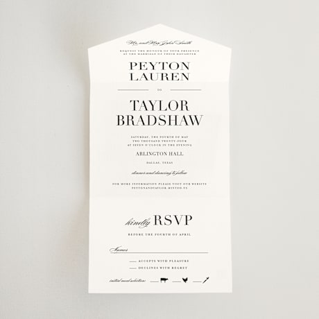 All-in-One Wedding Invitations