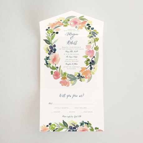 All-in-One Wedding Invitations
