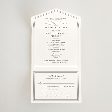 All-in-One Wedding Invitations