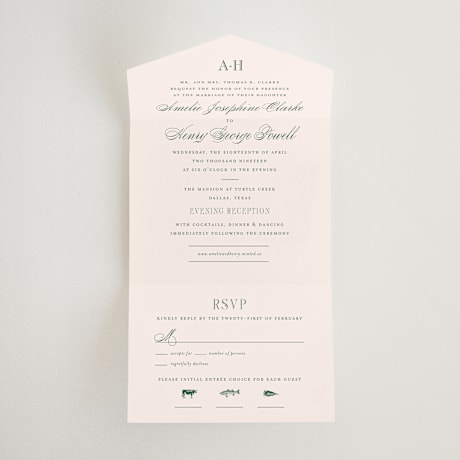 All-in-One Wedding Invitations