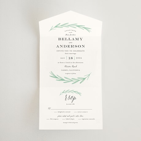 All-in-One Wedding Invitations