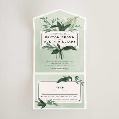 All-in-One Wedding Invitations