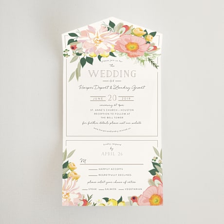 All-in-One Wedding Invitations