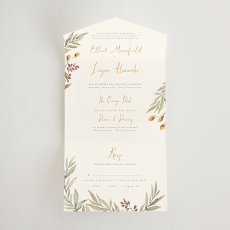 All-in-One Wedding Invitations