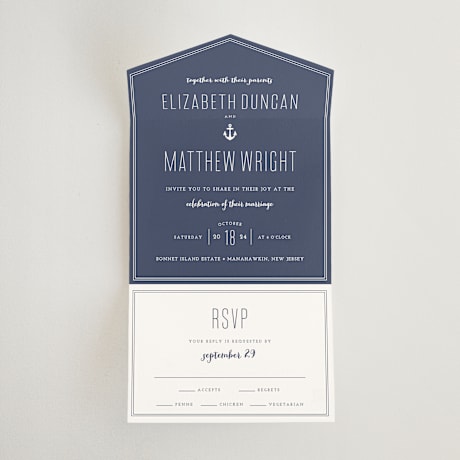 All-in-One Wedding Invitations