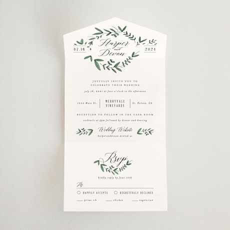 All-in-One Wedding Invitations