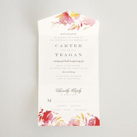 All-in-One Wedding Invitations