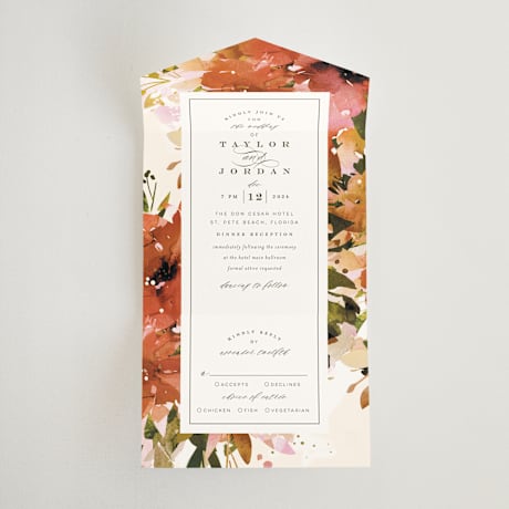 All-in-One Wedding Invitations
