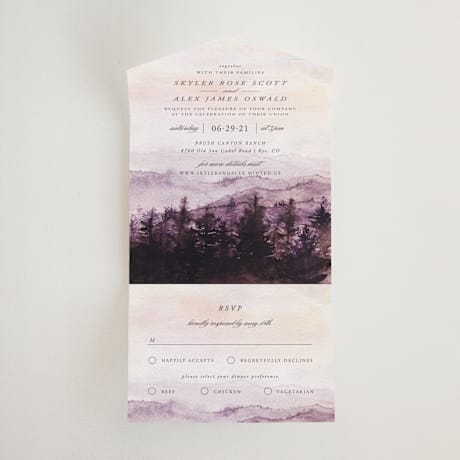 All-in-One Wedding Invitations
