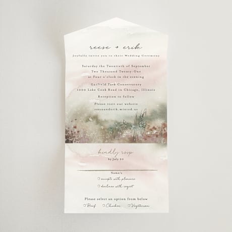 All-in-One Wedding Invitations
