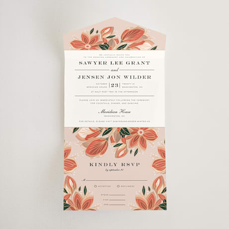 All-in-One Wedding Invitations