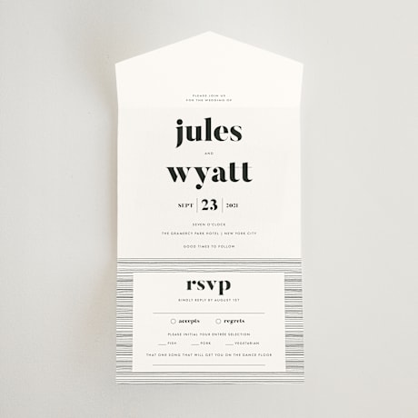 All-in-One Wedding Invitations