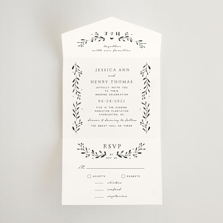 All-in-One Wedding Invitations