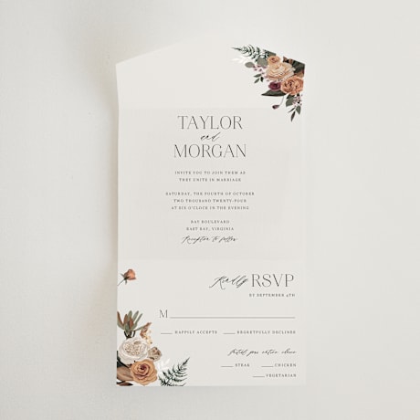 All-in-One Wedding Invitations