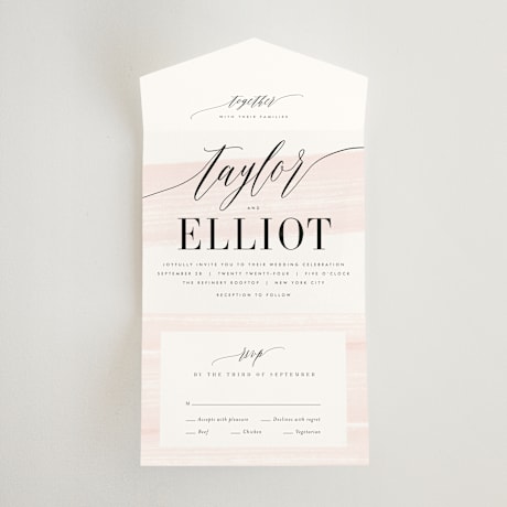 All-in-One Wedding Invitations