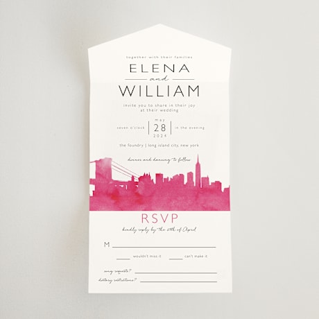 All-in-One Wedding Invitations