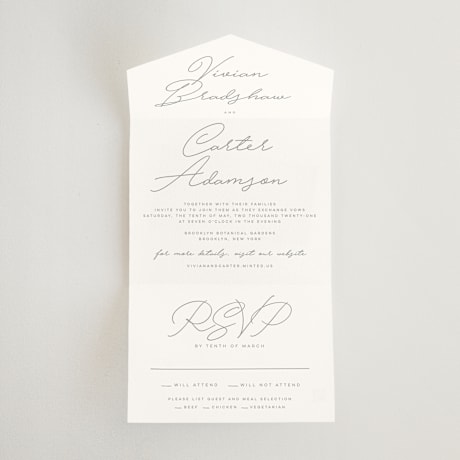 All-in-One Wedding Invitations