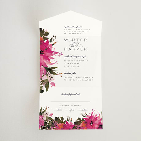 All-in-One Wedding Invitations